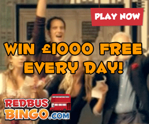 Redbus Bingo :: sponsors TV game show - All Star Family Fortunes