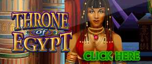 RED FLUSH CASINO :: NEW Slot Game - Throne of Egypt :: PLAY NOW!