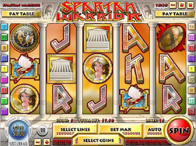 21Grand Casino :: Spartan Warrior video slot - PLAY NOW!
