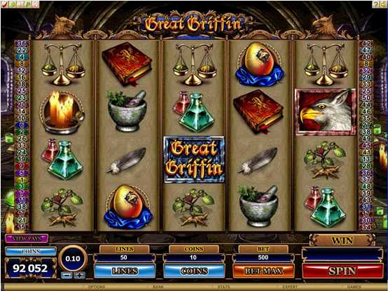 Red Flush Casino :: GREAT GRIFFIN slot game - PLAY NOW!