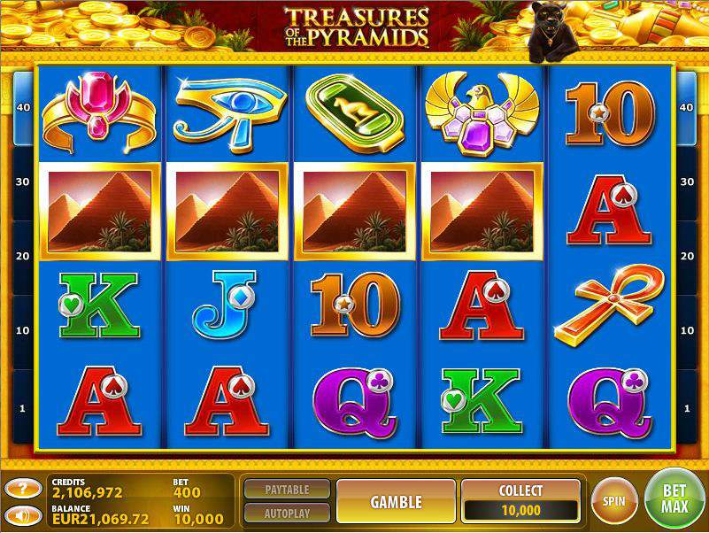 CasinoClub :: Treasures of the Pyramids slot game - PLAY NOW!