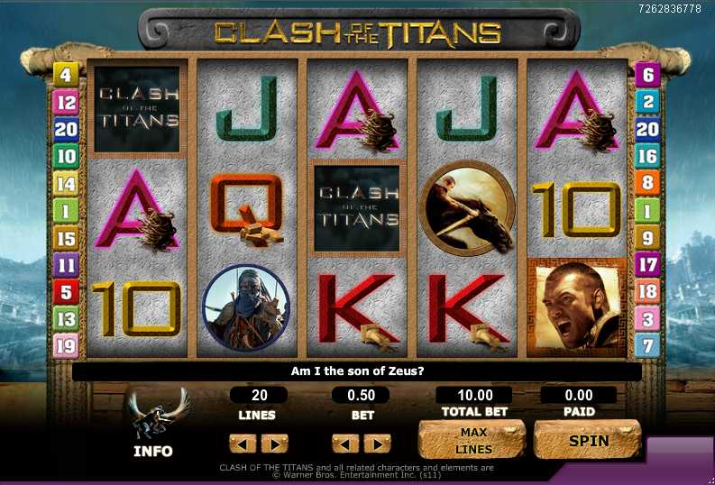 888games :: Clash of the Titans slot game - PLAY NOW!