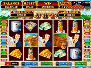 PRISM CASINO :: Bulls & Bears slot game - US Players Welcome!