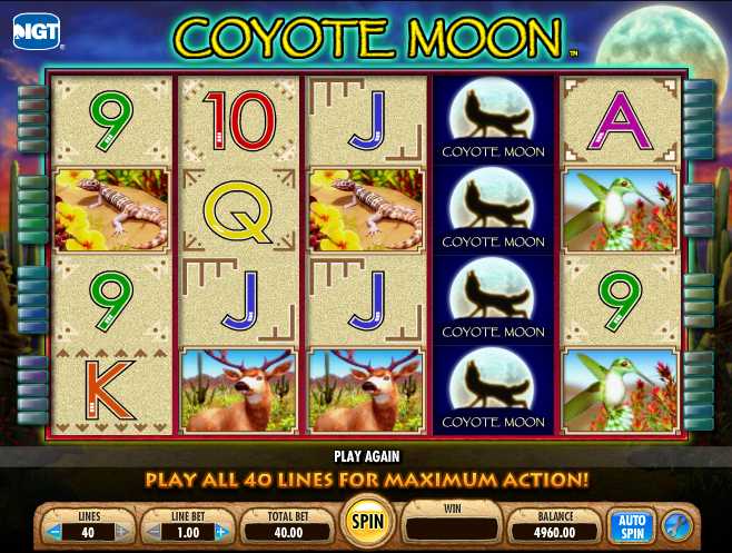 Mr. Green Casino :: Coyote Moon slot game - PLAY NOW!