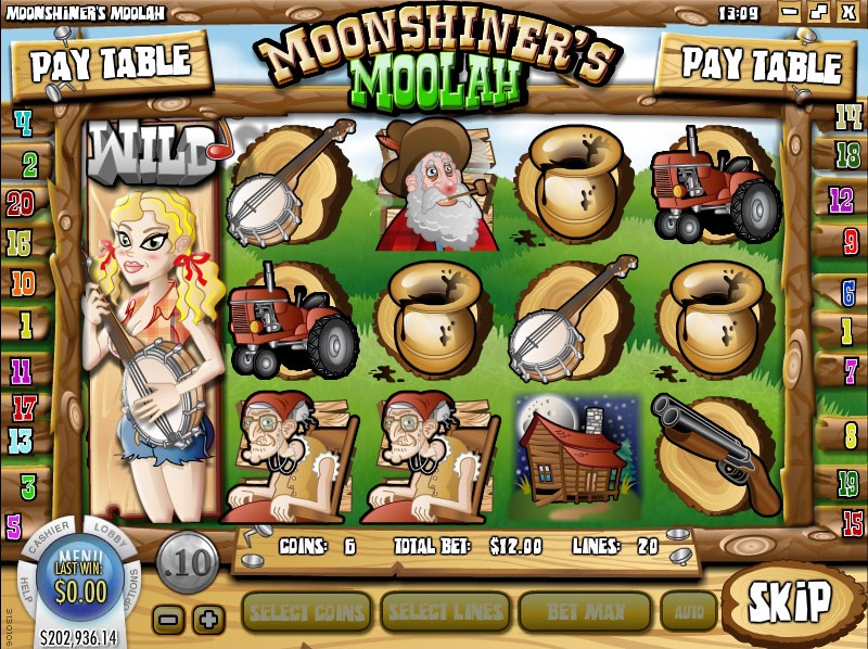 Casino FIZ :: Moonshiner's Moolah slot game - PLAY NOW!