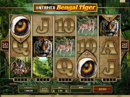 Untamed - Bengal Tiger video slot (Microgaming software) :: PLAY NOW!