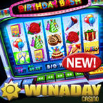 WinADay Casino :: Birthday Bash Casino Game at Instant Play Casino