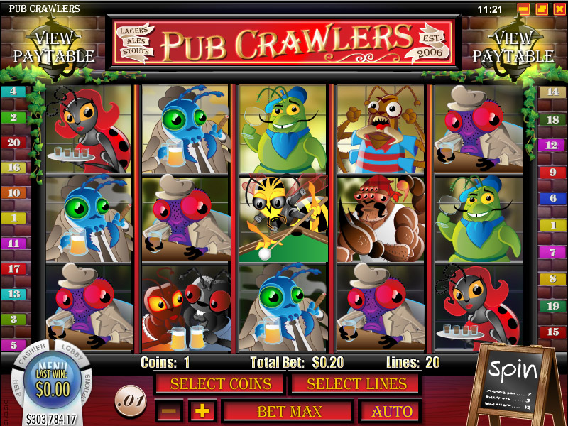 21Grand Casino :: Pub Crawlers video slot - PLAY NOW!