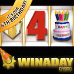WinADay Casino Celebrates 4th Birthday