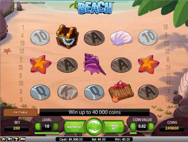 ComeOn Casino :: BEACH video slot - PLAY NOW!