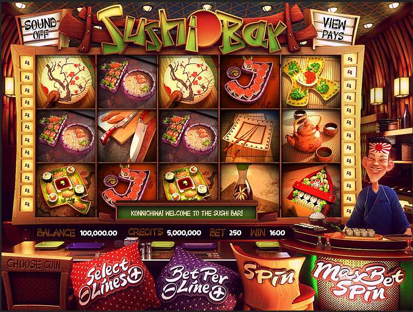 Mr Green Casino :: Sushi Bar - 3D slot game :: PLAY NOW!