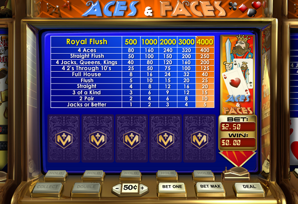 Miami Club Casino :: Aces and Faces Video Poker - PLAY NOW!