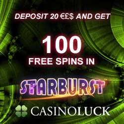 100 Starburst Free Spins + iPad Mini Giveaway :: CasinoLuck Exclusive
