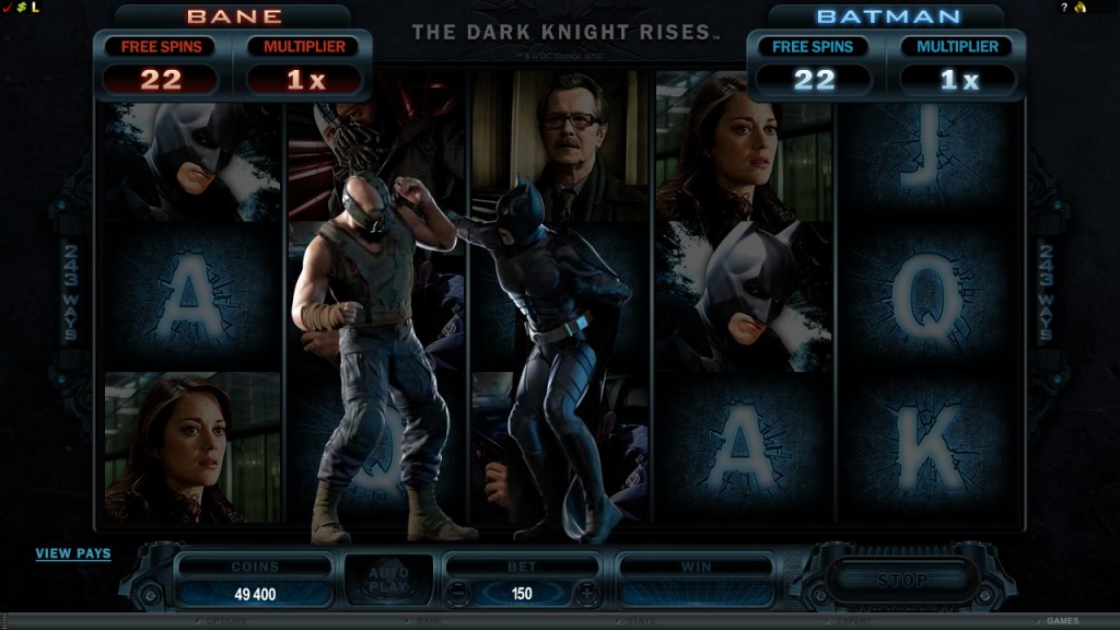 Tropezia Palace Casino :: The Dark Knight Rises™ video slot - PLAY NOW!