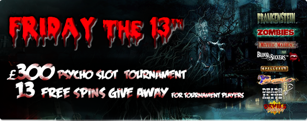 Smart Live Casino :: FRIDAY THE 13TH PSYCHO SLOT TOURNAMENT!