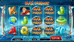 RED FLUSH CASINO :: MAX DAMAGE Online Slot - PLAY NOW!