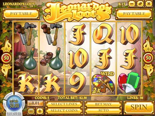 Tropezia Palace Casino :: Leonardo’s Loot slot - PLAY NOW!