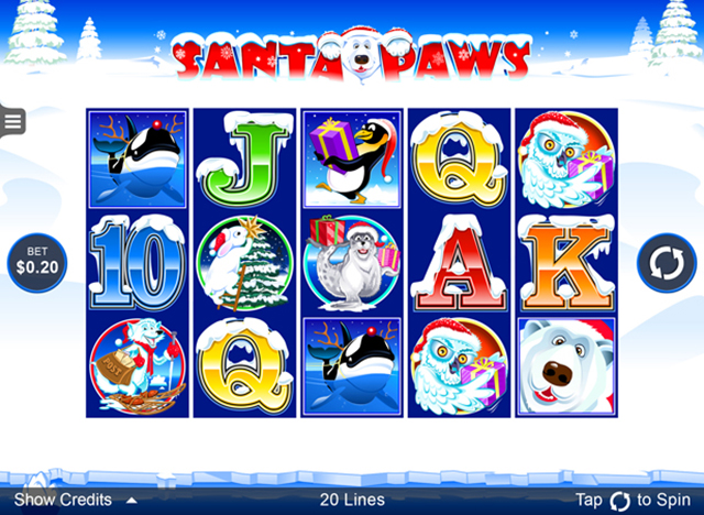 Golden Riviera Mobile Casino :: Santa Paws mobile slot - PLAY NOW!