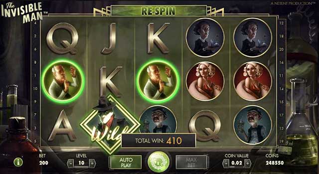 Mr Green Casino :: The Invisible Man video slot - PLAY NOW!