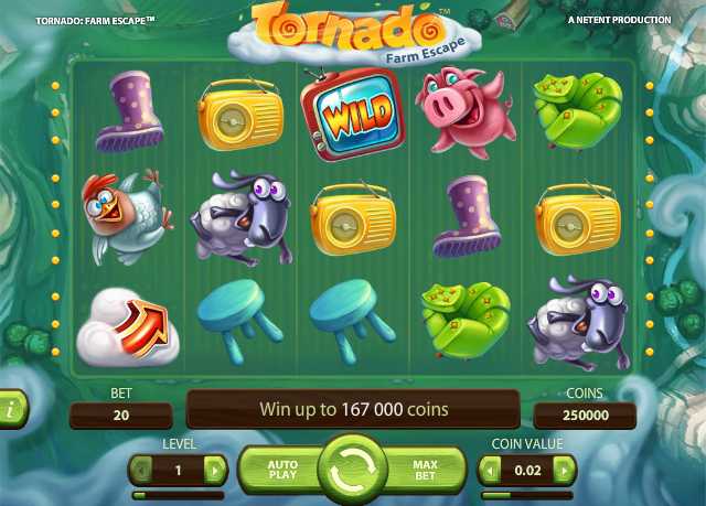 Mr Green Casino :: Tornado™: Farm Escape video slot - PLAY NOW!