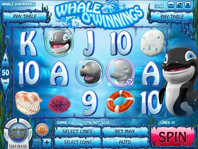 Whale O' Winnings video slot - PLAY NOW!