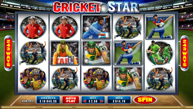 CRAZY VEGAS CASINO :: Cricket Star video slot - PLAY NOW!