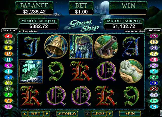 Raging Bull Casino :: Ghost Ship slot - PLAY NOW!