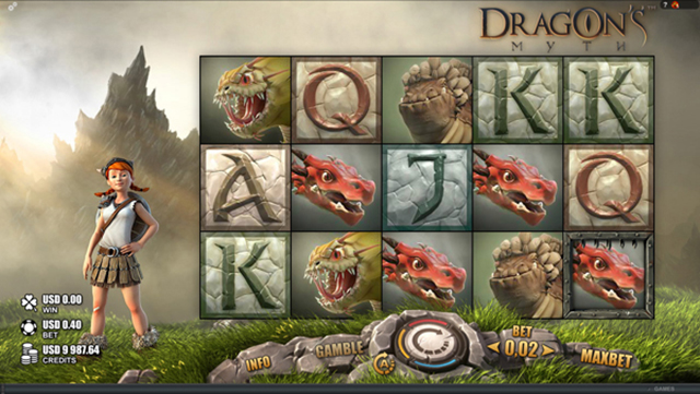 Slots Million Casino :: Dragon's Myth online slot (Rabcat software) - PLAY NOW!